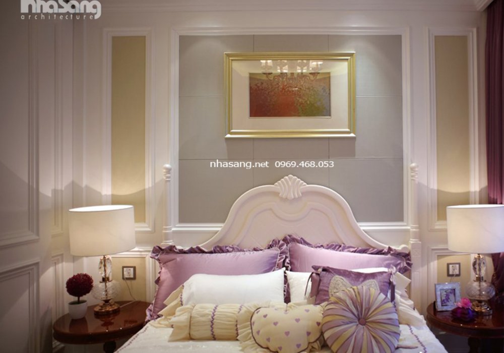 Thiết kế nội thất chung cư cao cấp 116m2 phong cách Tân cổ điển Châu Âu NT16605