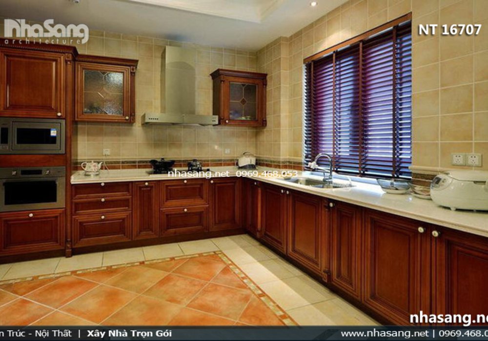 Thiết kế thi công nội thất biệt thự tân cổ điển Châu Âu - nội thất gỗ lim Nam Phi NT16707