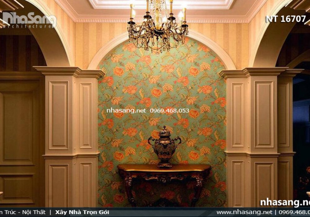 Thiết kế thi công nội thất biệt thự tân cổ điển Châu Âu - nội thất gỗ lim Nam Phi NT16707