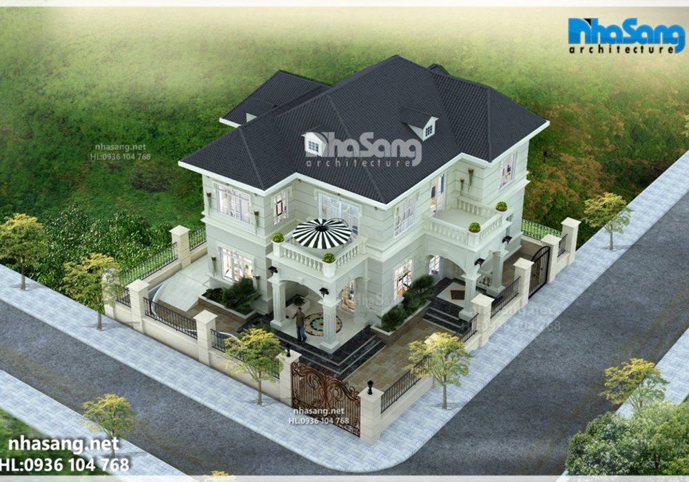 10 Mẫu nhà 2 tầng mái ngói được ưa chuộng nhất