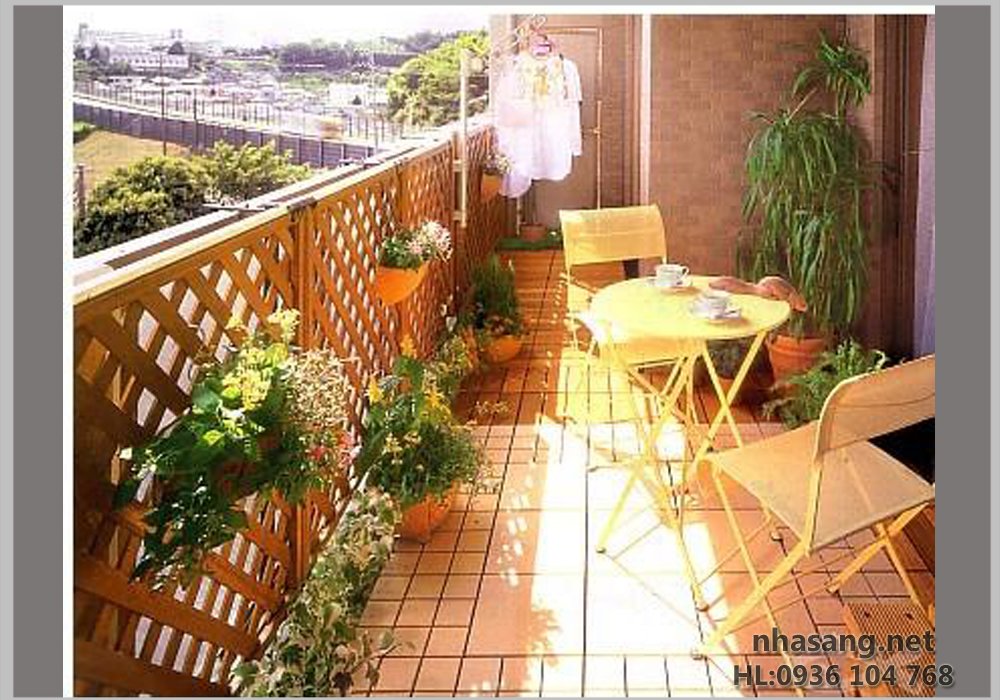 Mẫu tiểu cảnh ban công đẹp TCBC100