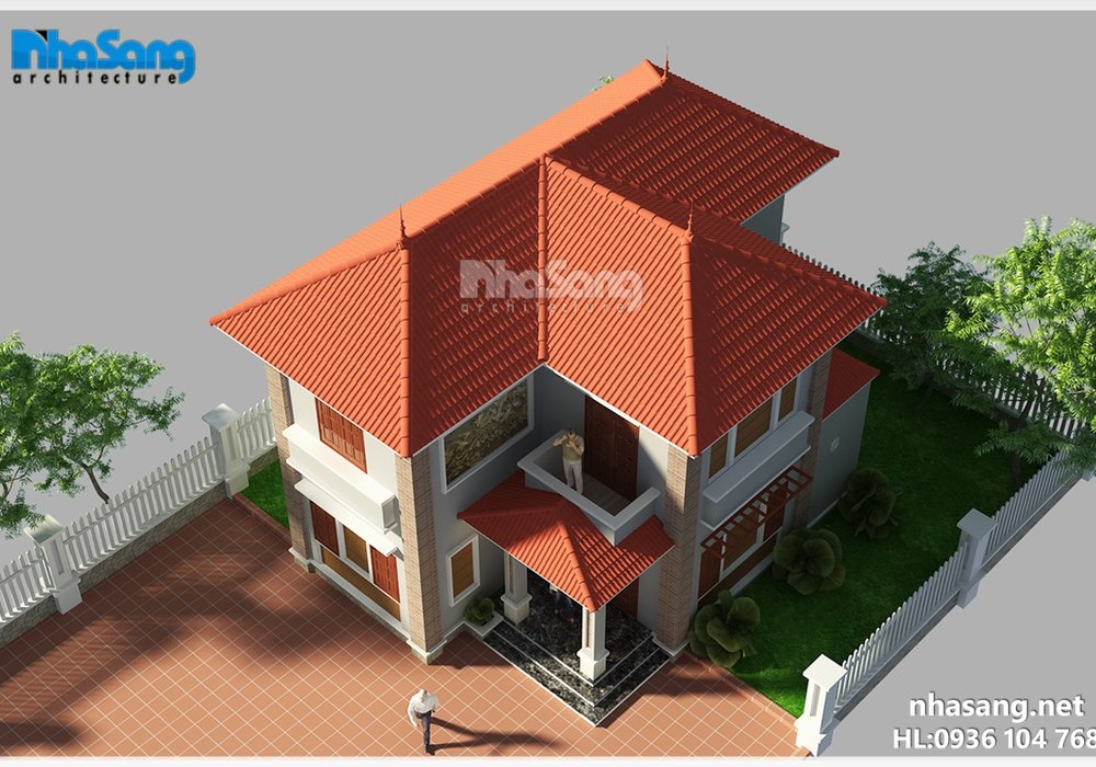 Biệt thự nhà vườn mini 2 tầng vẻ đẹp thanh bình giữa lòng Hà Nội BT16009