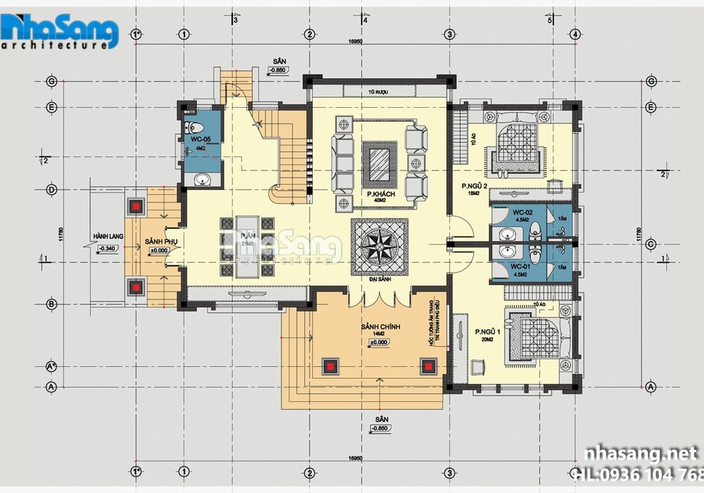 Thiết kế biệt thự nhà vườn đơn giản BT15028