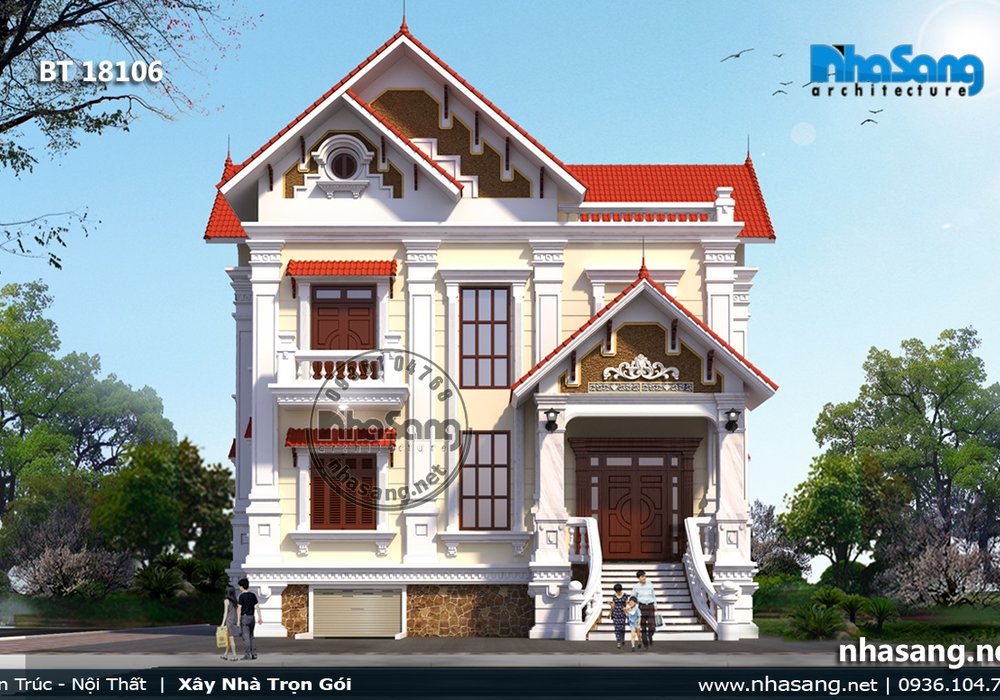 10+ Mẫu biệt thự 2 tầng đẹp nhất