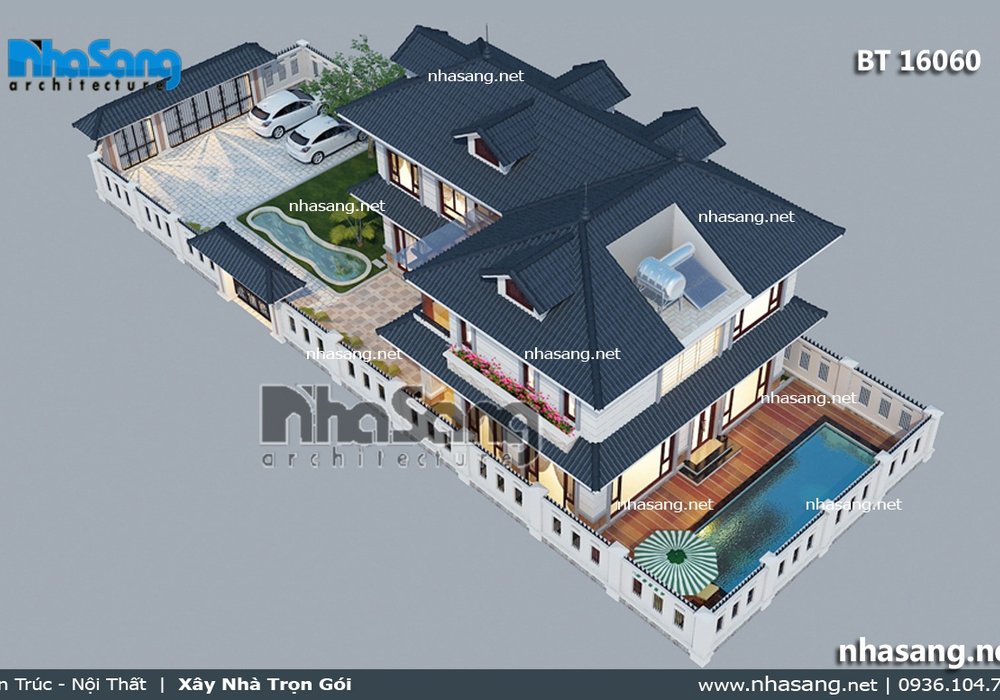 Biệt thự vườn nghỉ dưỡng đại gia đình cuối tuần BT16060