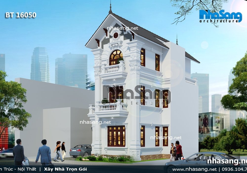 Mẫu nhà kiểu Pháp đẹp BT16050