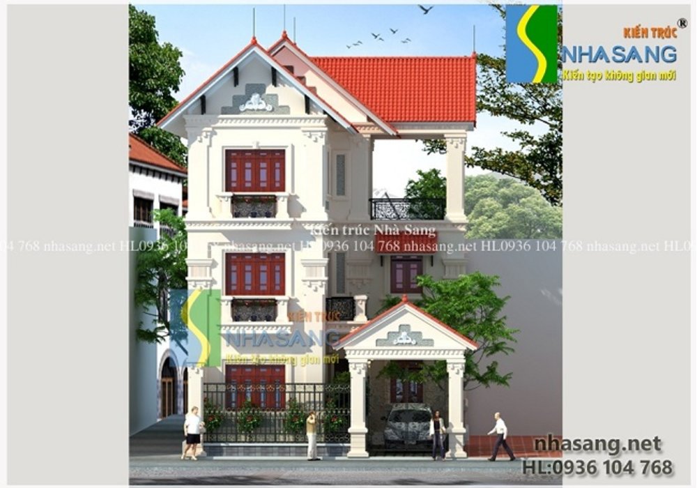 Biệt thự Pháp 3 tầng BT15116