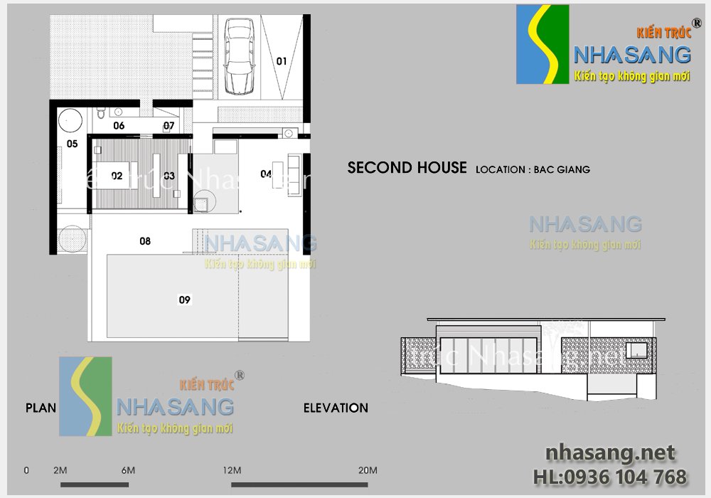 Mẫu thiết kế biệt thự cuối tuần theo phong cách hiện đại BT503