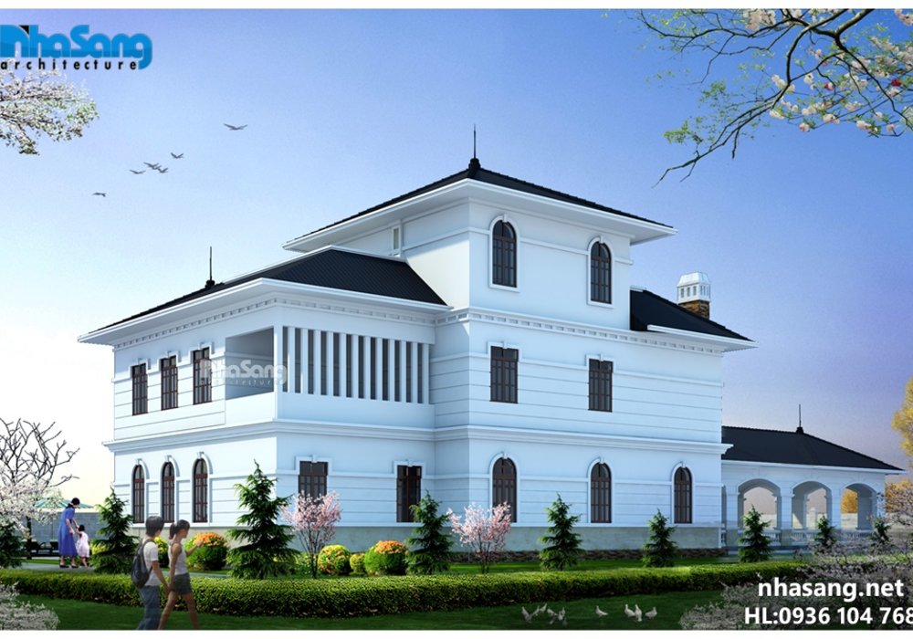 biệt thự đẹp, nhà vườn đẹp, thiết kế dinh thự bt14165