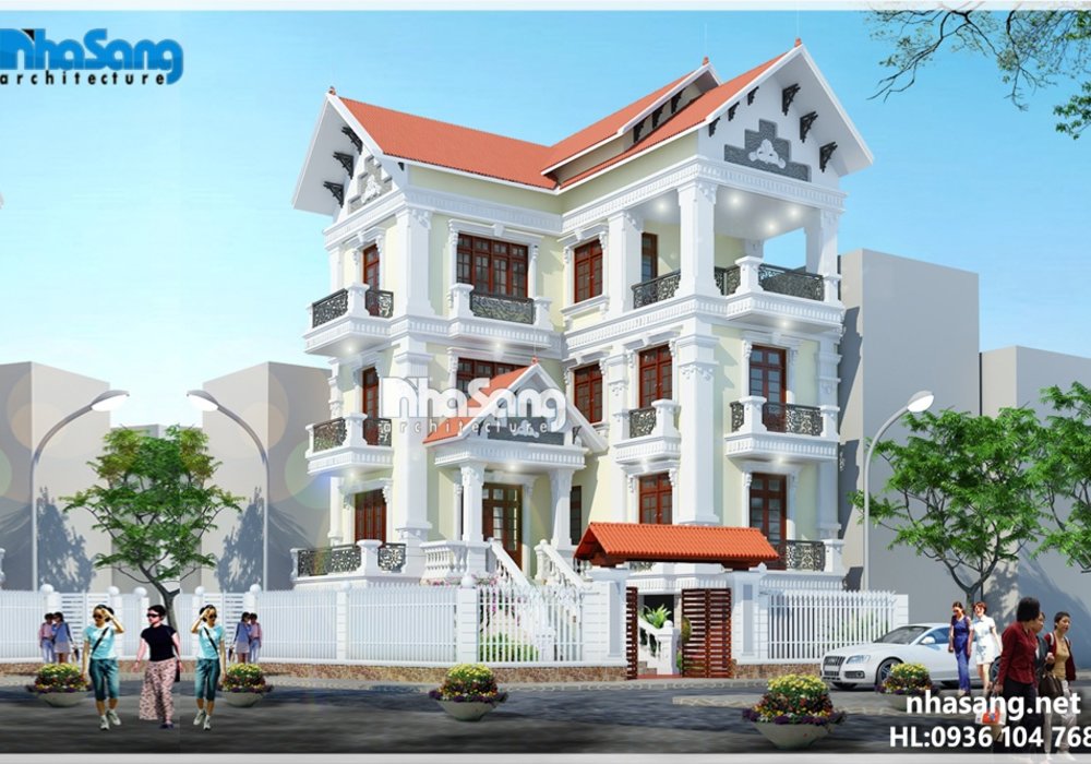 Biệt thự đẹp chữ L độc đáo chỉ với 90m2 BT14194