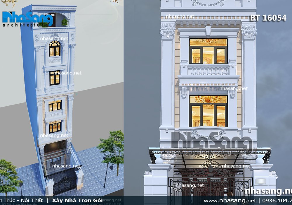 Biệt thự phố 6 tầng mặt tiền 4.7m BT16054