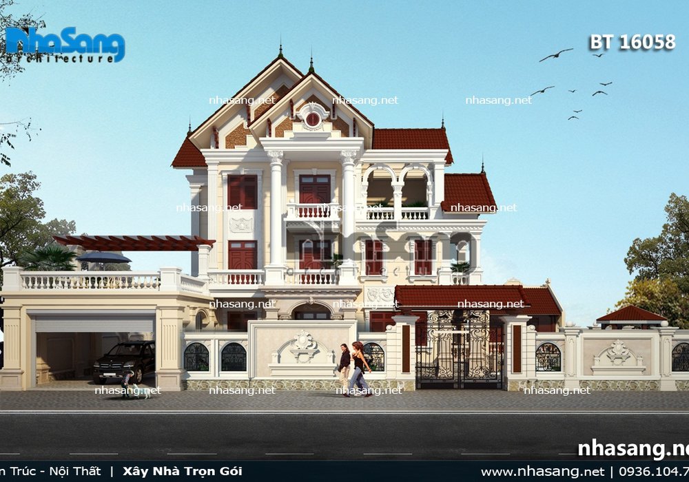 99 Biệt thự tân cổ điển Pháp | BST Biệt thự được yêu thích nhất