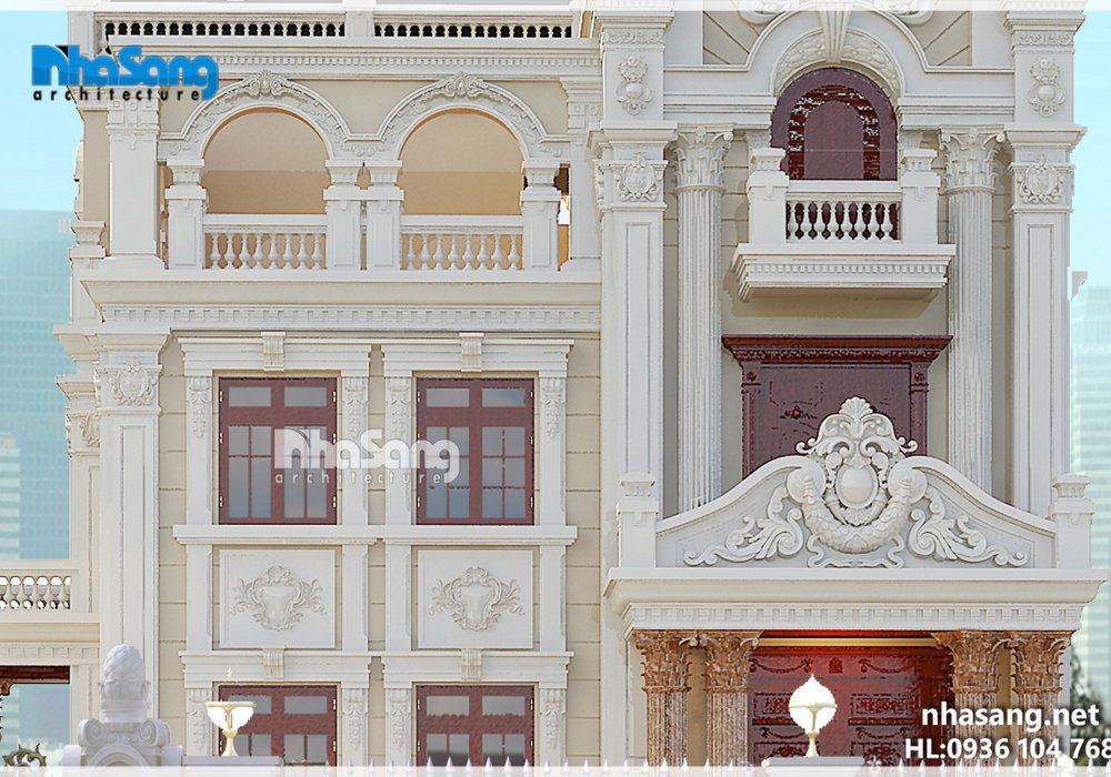 Biệt thự lâu đài 4 tầng mặt tiền 12m BT16033