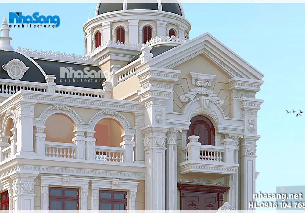 Biệt thự Pháp lâu đài 4 tầng BT15033