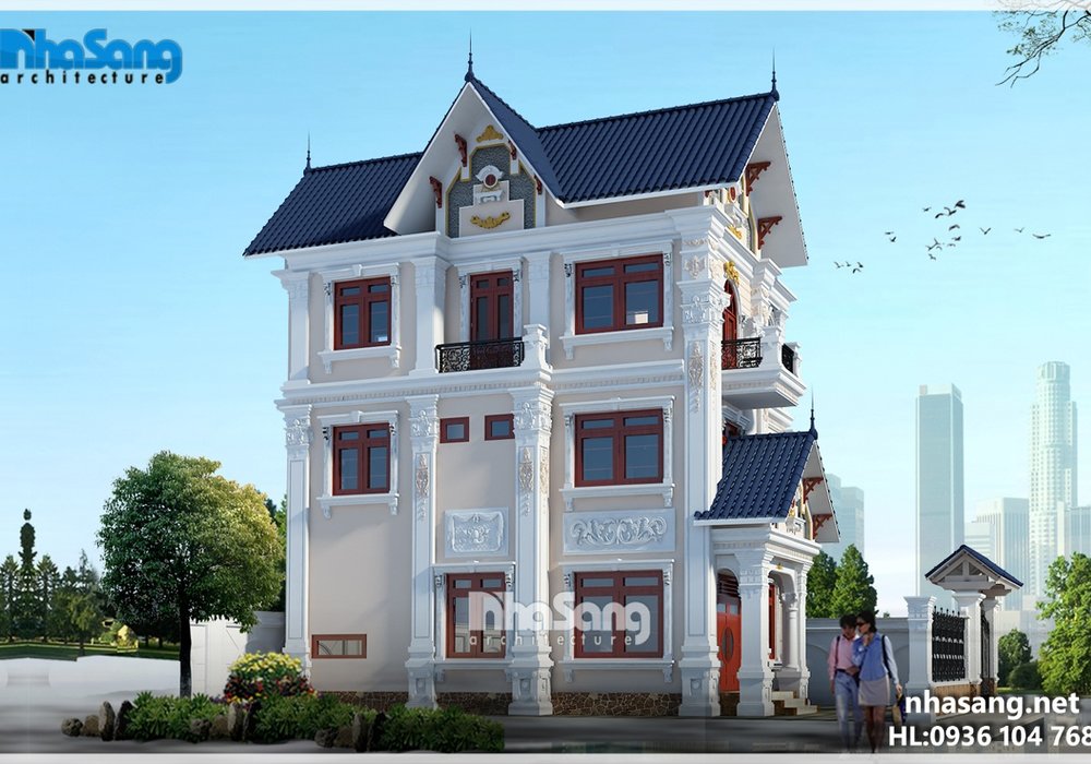 Biệt thự Pháp mặt tiền 8m càng ngắm càng mê BT16010