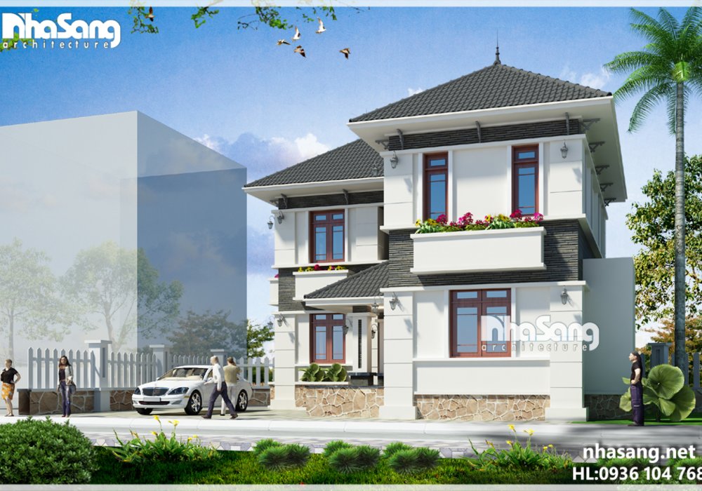 Biệt thự nhà vườn kiểu Pháp đẹp BT16003