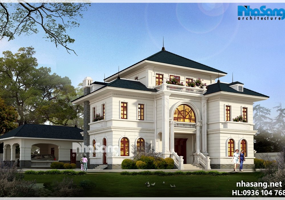 Biệt thự nhà vườn Châu Âu 3 tầng nổi bật cuốn hút BT16026