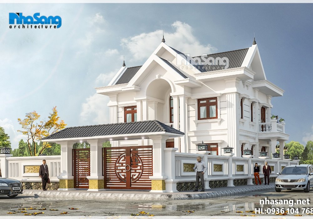 Mẫu nhà biệt thự 2 tầng