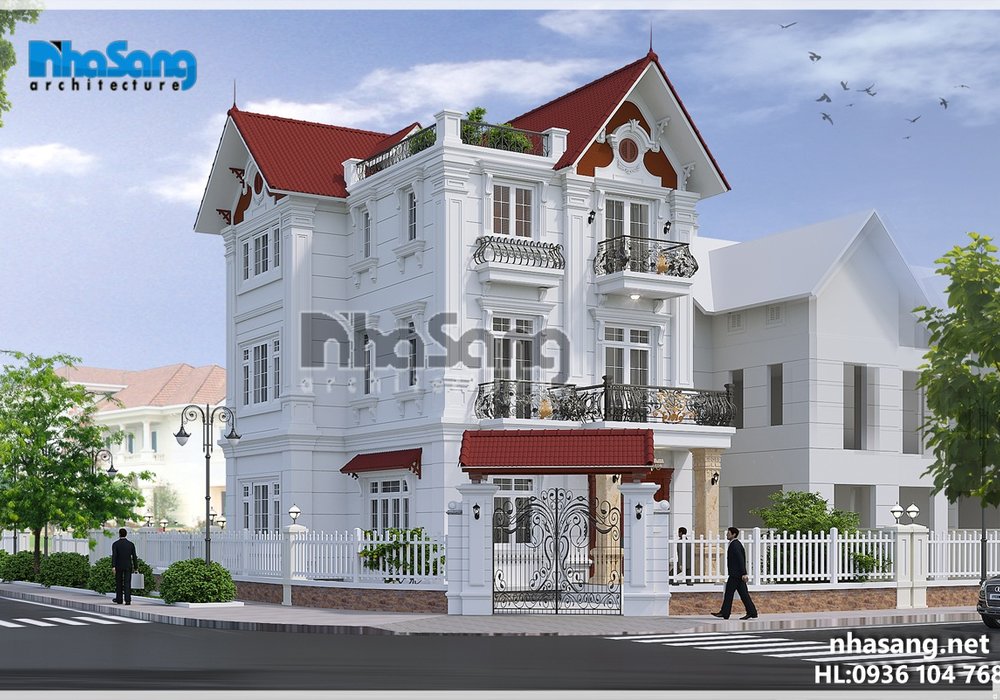 Biệt thự kiểu Pháp mặt tiền 7m BT16034