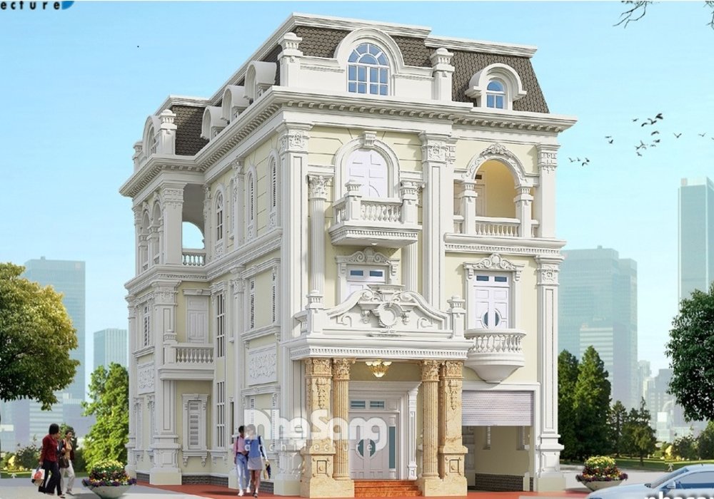 10 mẫu biệt thự mặt tiền 9m - thiết biệt thự đẹp