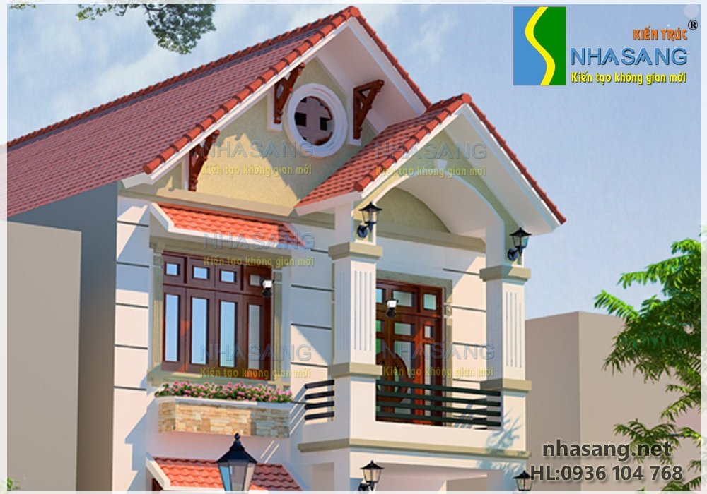 Biệt thự phố kiểu Pháp 2 tầng 1 mặt tiền BT14050