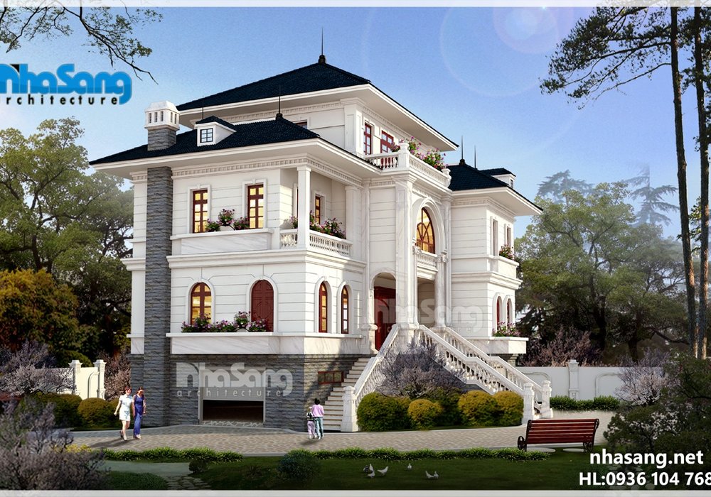 Biệt thự Pháp quy mô lớn BT16021