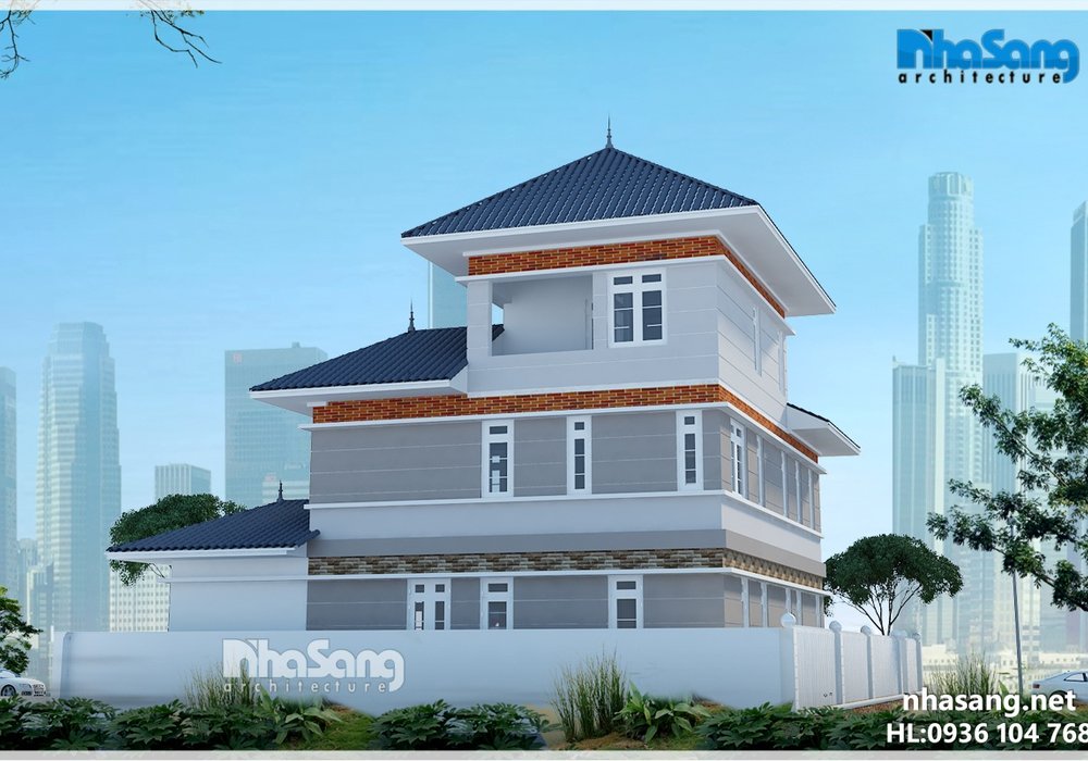 Biệt thự nhà vườn chữ L 3 tầng sang trọng - hòa mình vào thiên nhiên BT16013