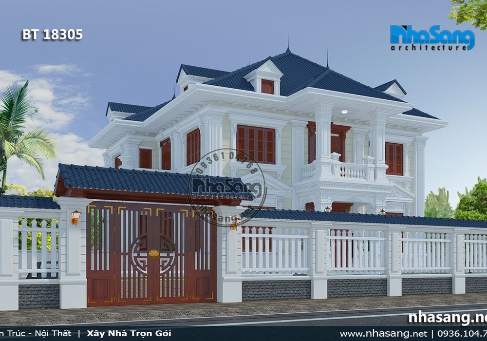 12 Mẫu biệt thự vườn 2 tầng đẹp nhất ưa chuộng nhất