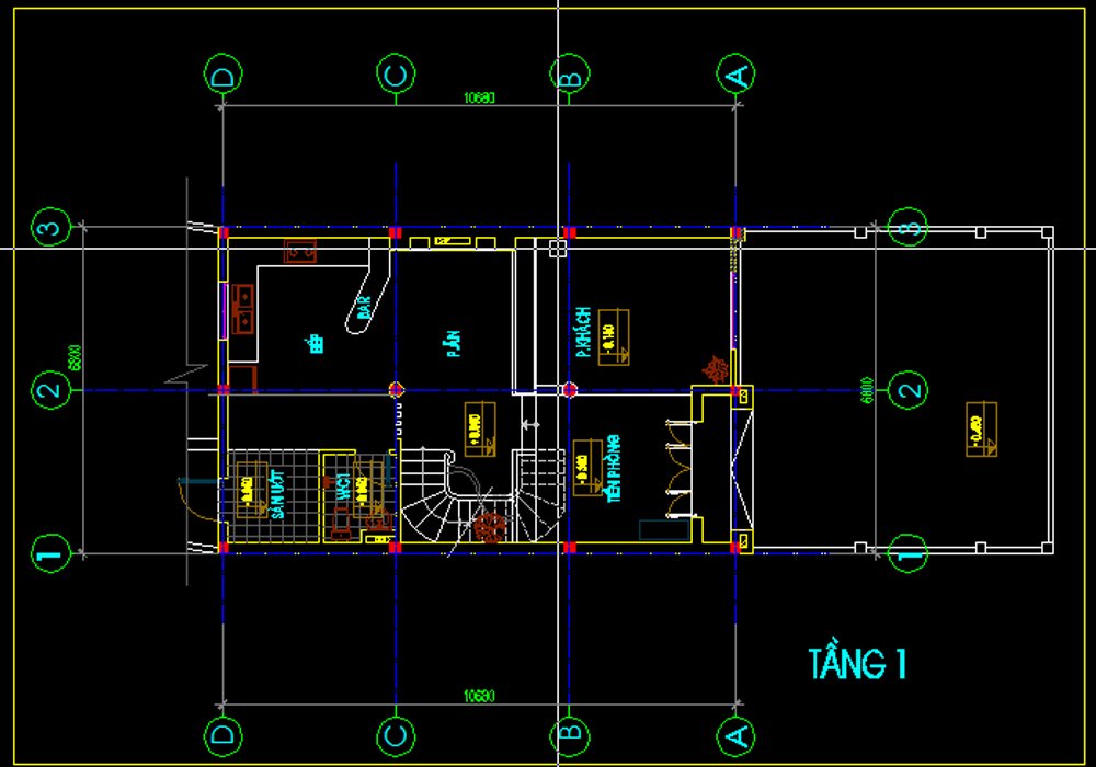 Thiết kế Biệt thự kiểu nhà Ống BT14066 chú Phát Hà nội