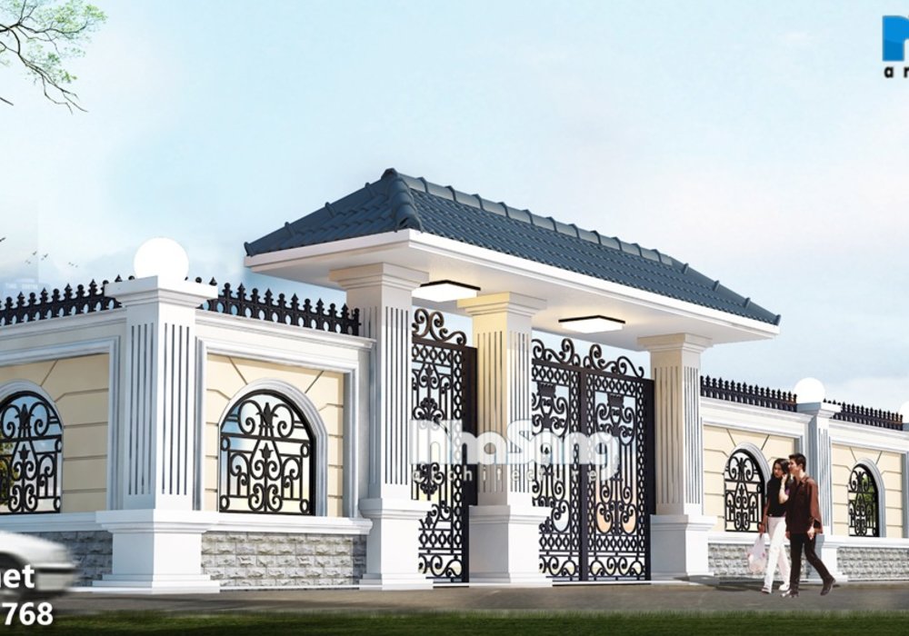 Thiết kế dinh thự - Biệt thự nhà Châu Âu BT15019