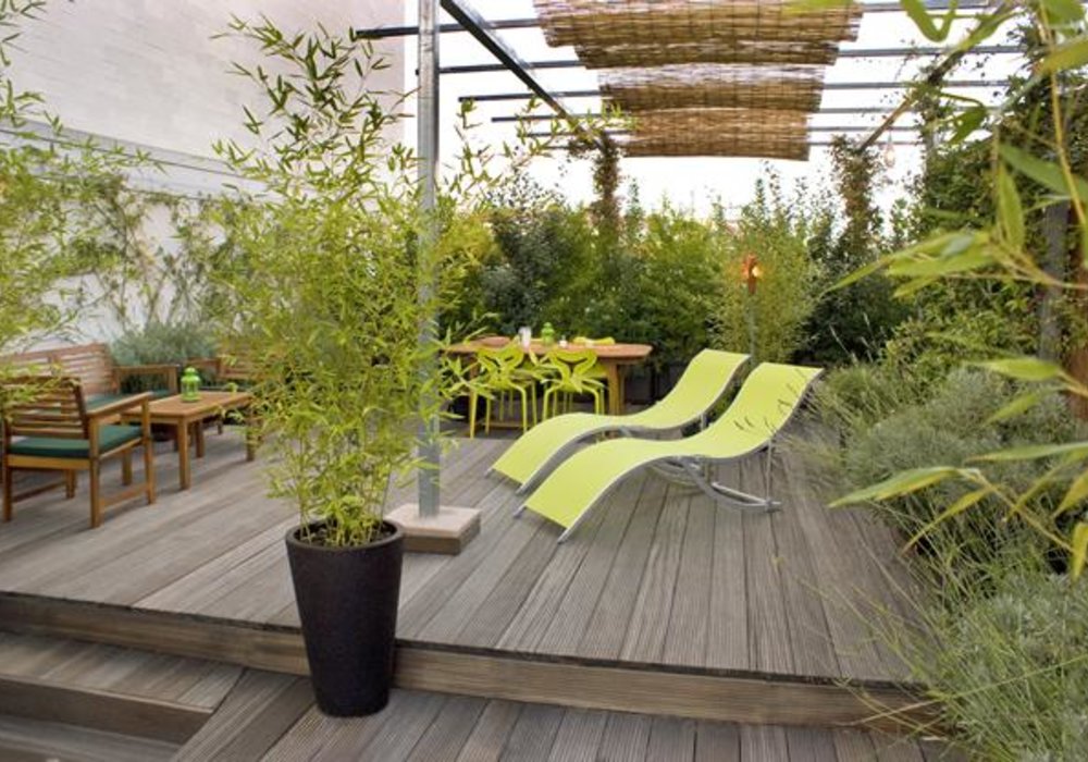 Ý tưởng thiết kế sân vườn sân thượng