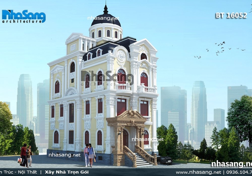 Biệt thự lâu đài 4 tầng độc đáo BT16052