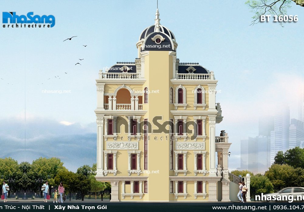 Lâu đài 4 tầng kiểu Pháp cổ điển BT16056