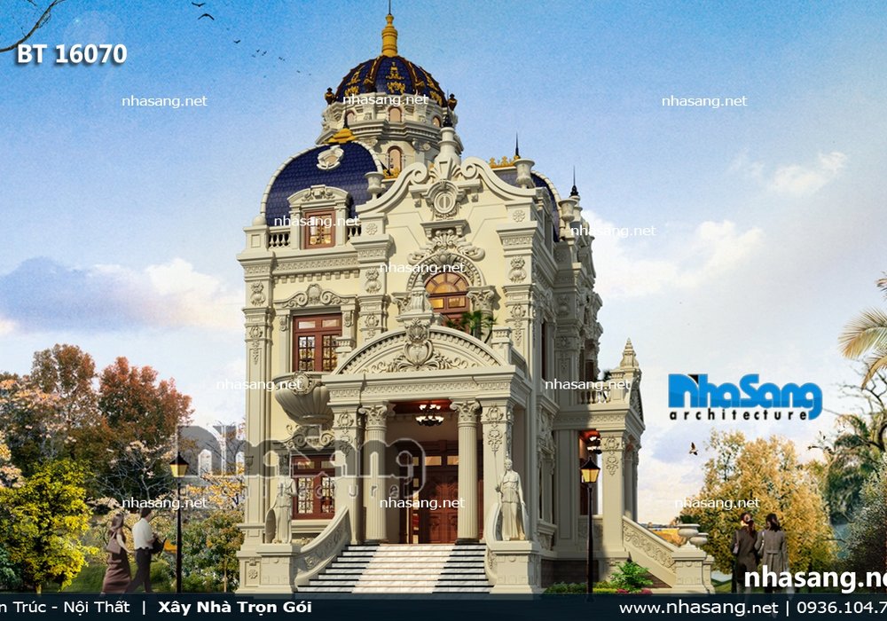 Biệt thự lâu đài 2 tầng BT16070
