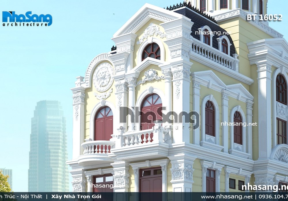 Biệt thự lâu đài 4 tầng độc đáo BT16052