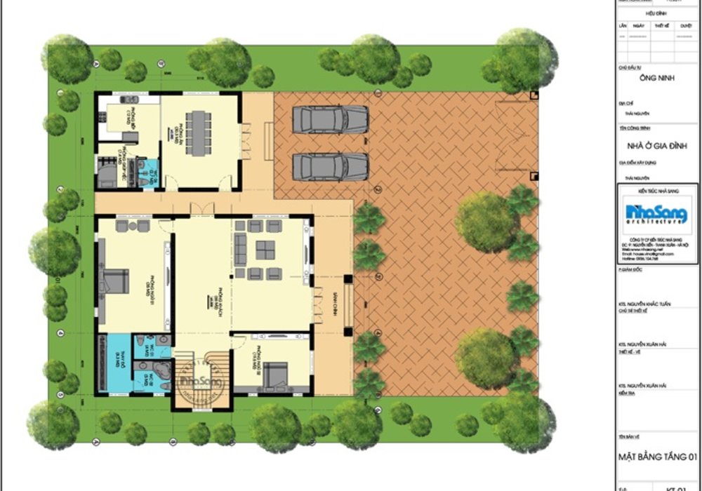 Mẫu biệt thự vườn 2 tầng Châu Âu 250m2 có khu bếp riêng biệt BT135