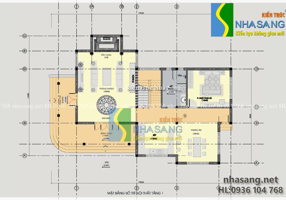 Biệt thự nhà vườn chơi mái độc đáo BT15117