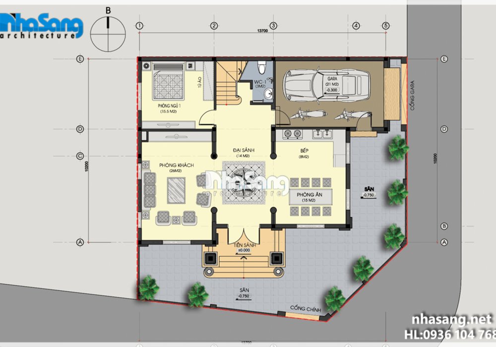 Biệt thự lâu đài 4 tầng cổ kính nguy nga BT15175