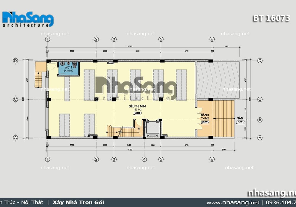 Biệt thự phố hiện đại mặt tiền 9m BT16072