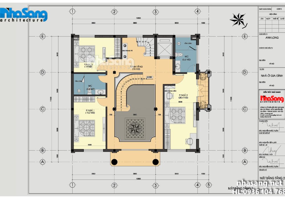 Mẫu thiết kế nhà biệt thự pháp đẹp BT14161
