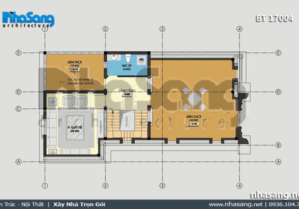 Biệt thự 4 tầng tân cổ điển Pháp quý phái BT17004