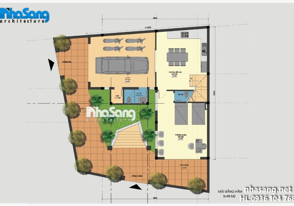 Biệt thự đẹp chữ L độc đáo chỉ với 90m2 BT14194