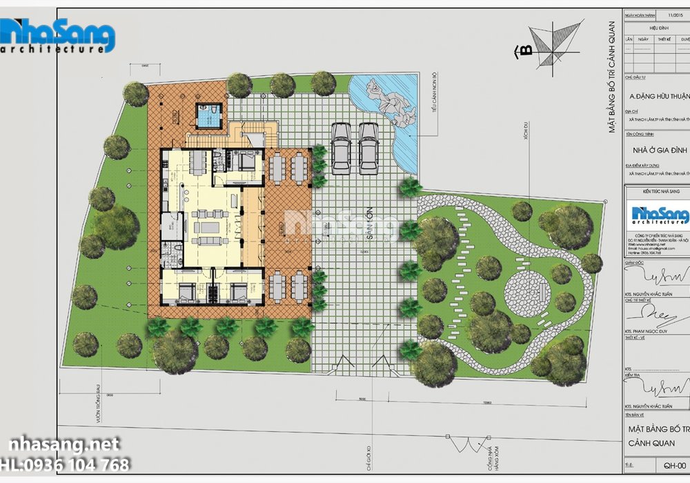 Thiết kế nhà vườn phong cách cổ xưa thoáng mát BT15007