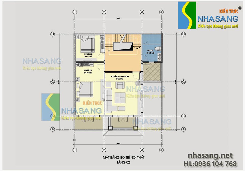 Mẫu biệt thự tân cổ điển 3 tầng đẹp BT14082 - Thiết kế biệt thự 2 tầng
