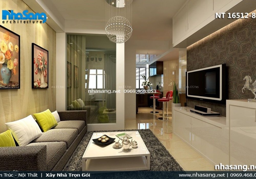 Những mẫu phòng khách đẹp cho nhà nhỏ NT16512