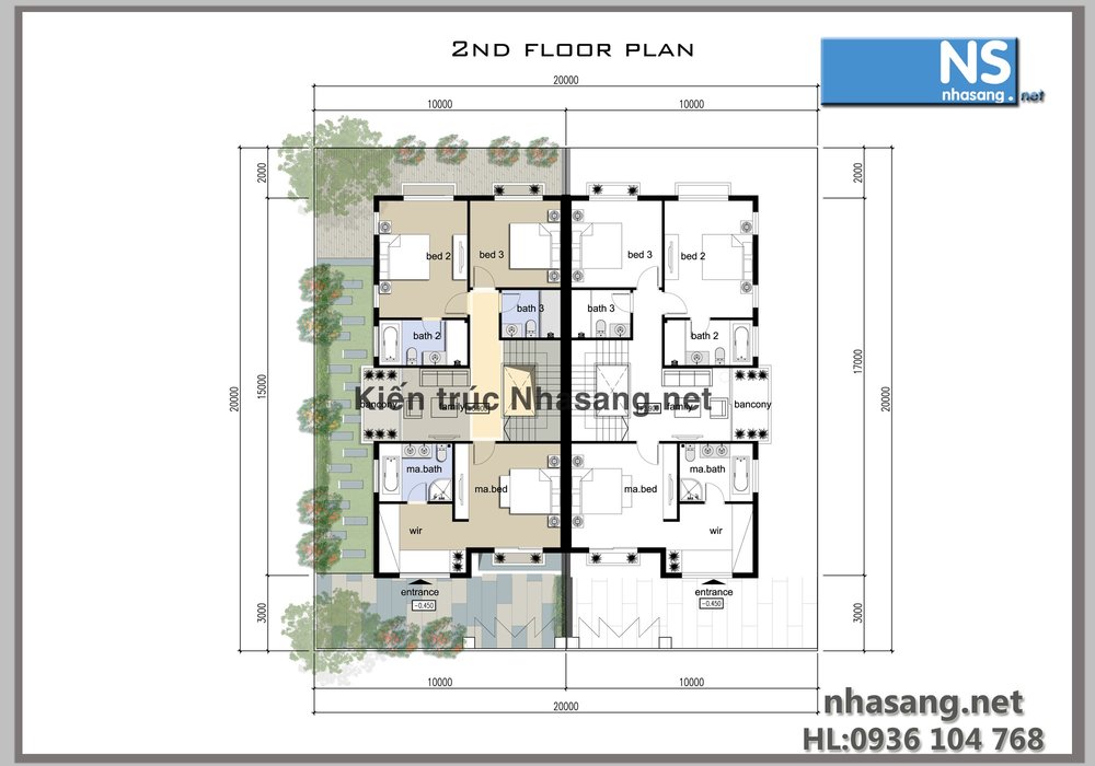 Mẫu thiết kế biệt thự đẹp sang trọng theo phong cách cổ điển BT403