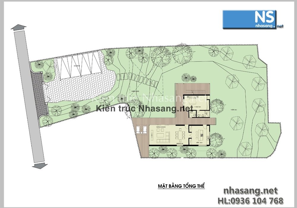 Mẫu thiết kế biệt thự 2 tầng đẹp sang trọng theo phong cách hiện đại BT502 - kiến trúc nhà phố kiểu pháp