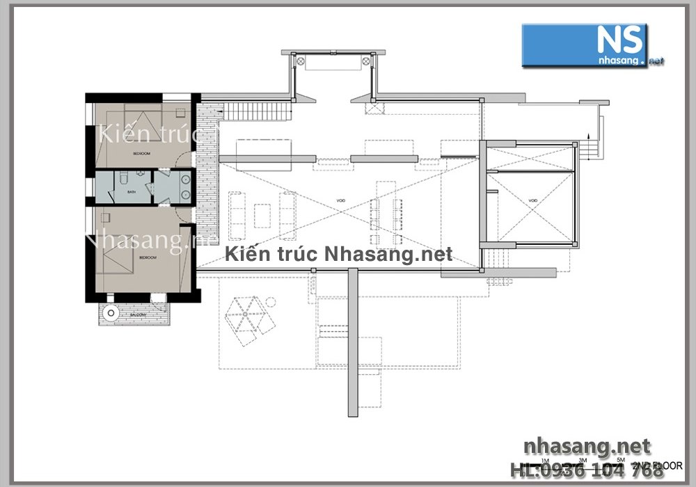 Mẫu thiết kế biệt thự đẹp sang trọng theo phong cách hiện đại BT506