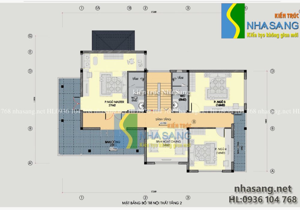 Mẫu thiết kế Nhà vườn Hải Dương 2 tầng đẹp BT14117