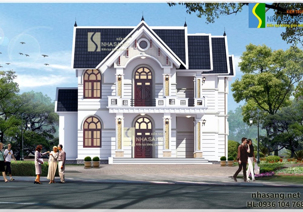 Mẫu thiết kế Nhà vườn Hải Dương 2 tầng đẹp BT14117